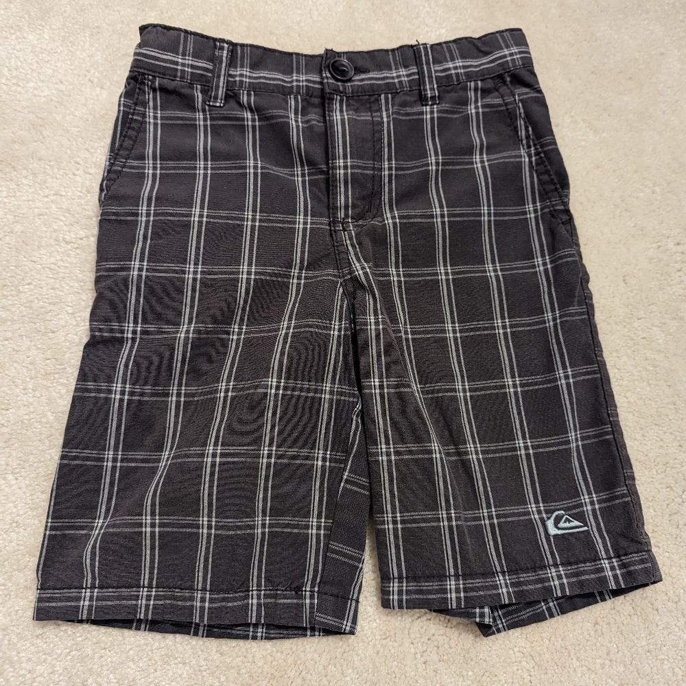 2/$15 Quiksilver Boys' Plaid Shorts Size 5